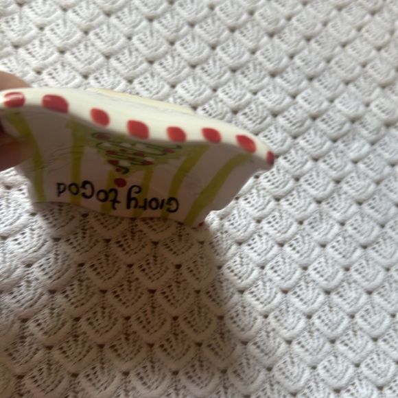 “Merry Christmas Y’all” Plate NWT plus spoon rest - Picture 6 of 7